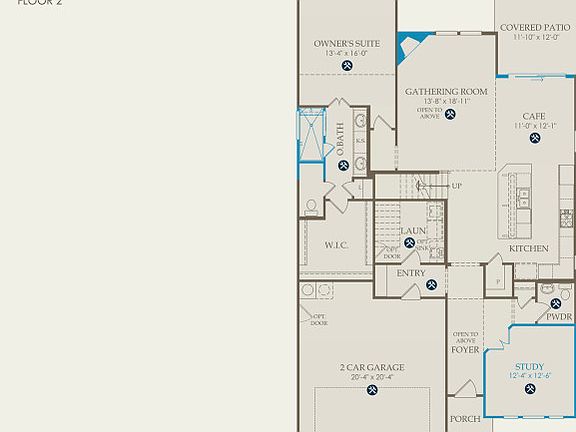 Hillsboro Floor Plan, Quick Move-in Home, Floor 1