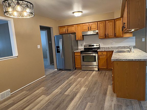 All new kitchen countertops, appliances, flooring, fixtures and paint.