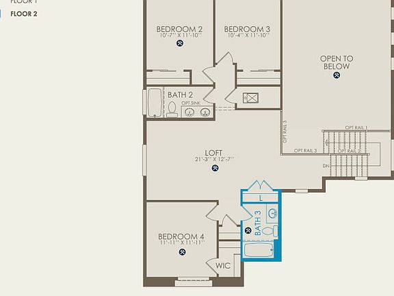 Yucca Floor Plan, Quick Move-in Home, Floor 2