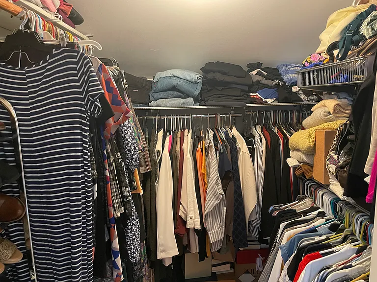 Walkin Closet in Master bedroom