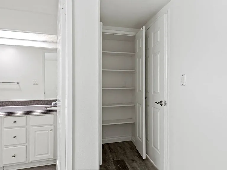 Hall Closet with Shelving