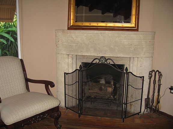 Working fireplace