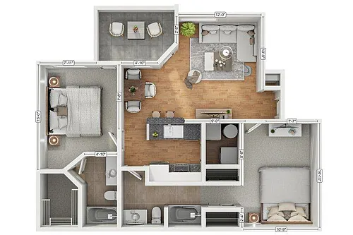 Floor plan 2A2