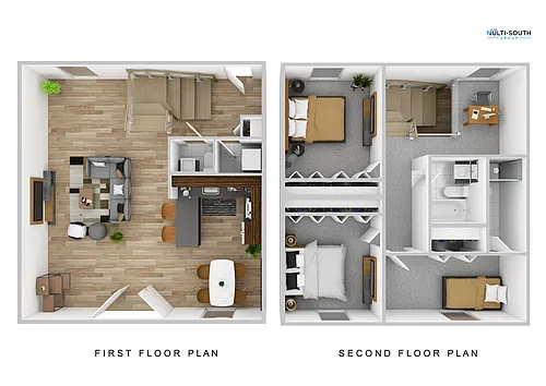 Floor plan 3 bedroom 2.5 bathroom