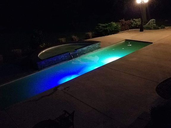 Pool at night