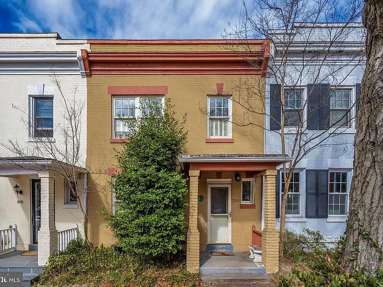 a cute house on a quiet street