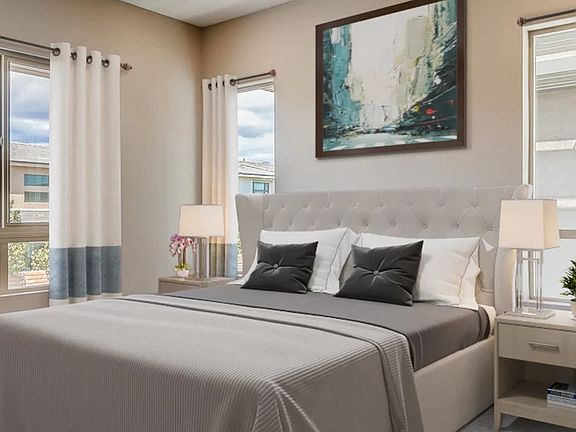 Summit Virtually Staged Master Bedroom