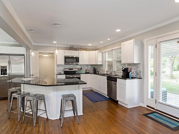 Updated kitchen with stainless steel appliances