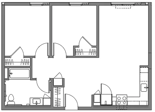 Floor plan Two Bedroom A
