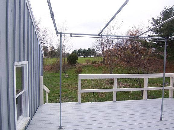 Beautiful shade canopy for summer (removed for winter).