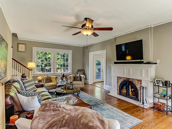 Living Room with Fireplace