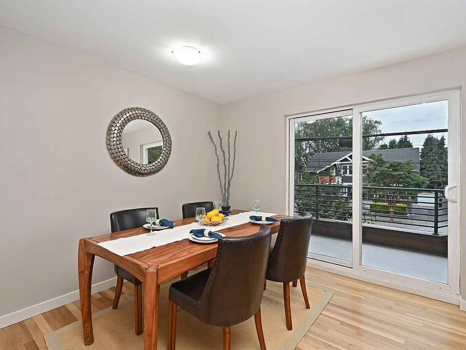 post renovation 1st floor dining room, staged for tours