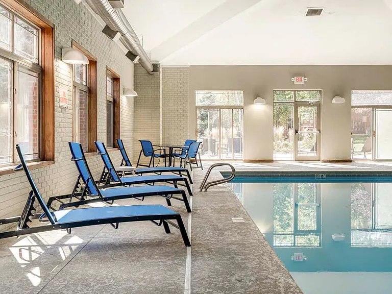 Dive into relaxation in our indoor pool, open year round!