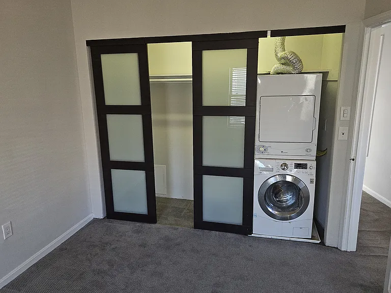 Washer and dryer on the second floor - no carrying laundry up and down the stairs!