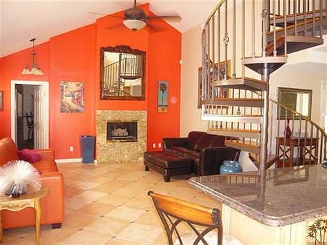 Great Room downstairs master through the door upstairs mast