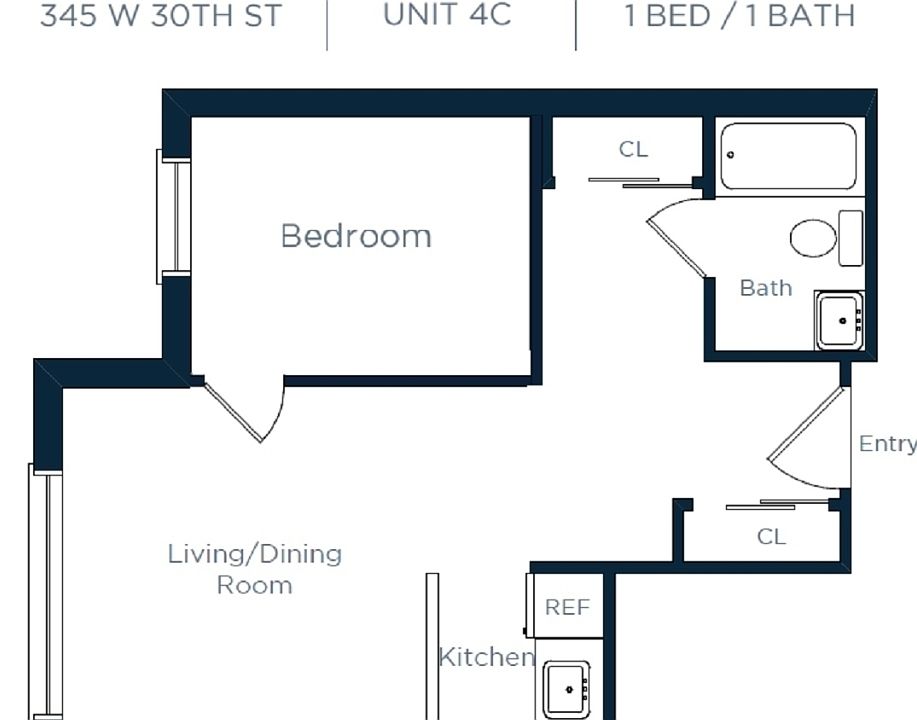 2nd image of 345 W 30th St #0C4