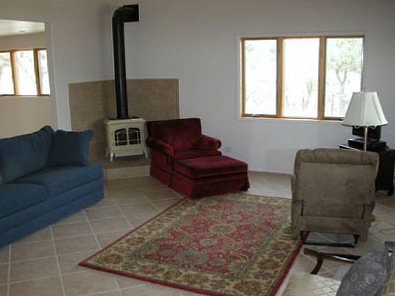 Living area w/gas stove