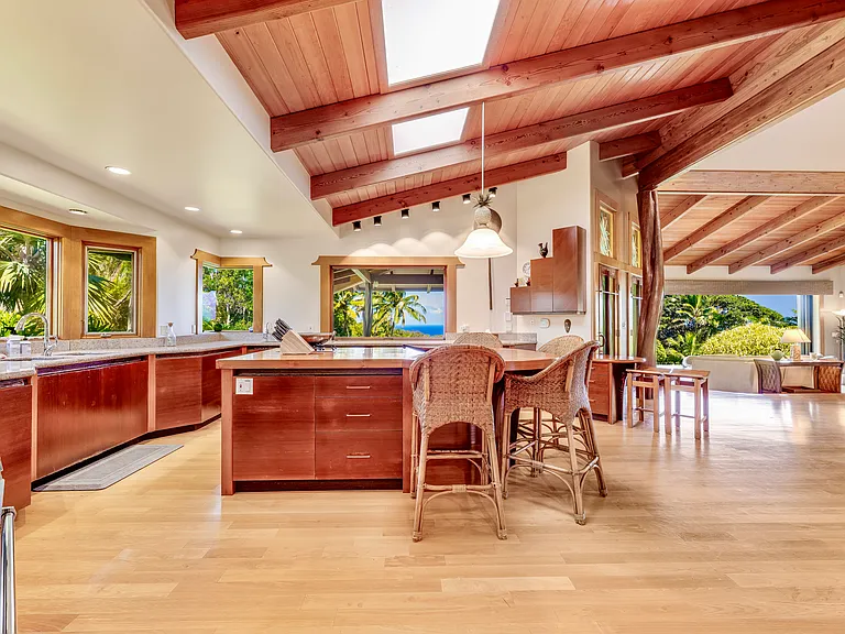 Ocean view kitchen