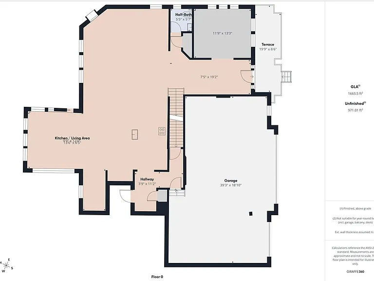 Main level floorplan