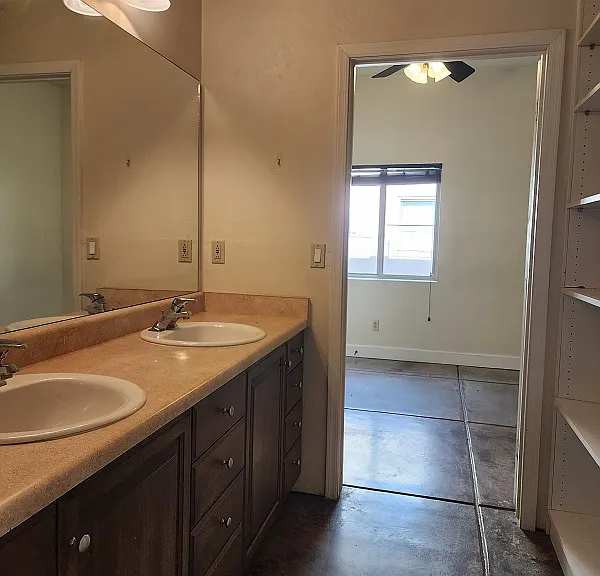 Double lavatories in bathrooms