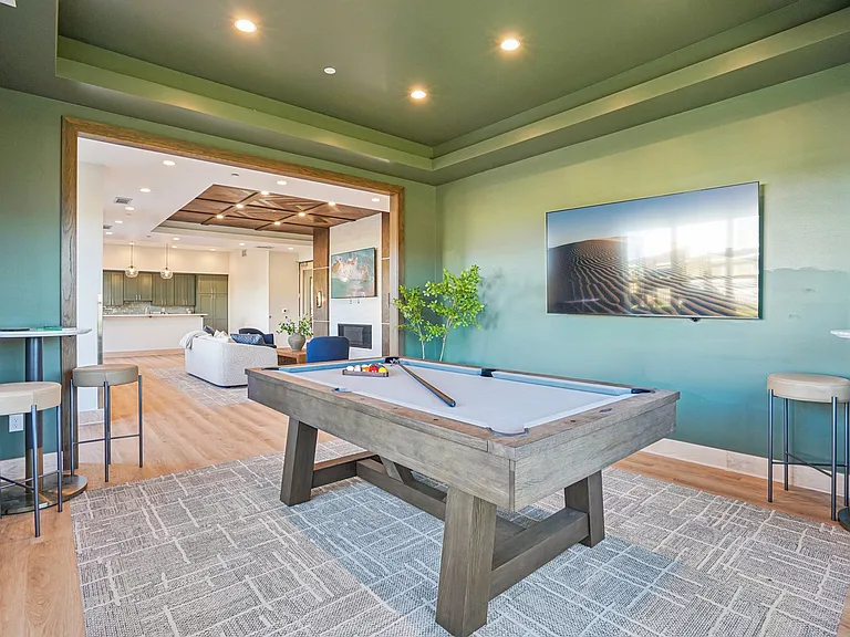 Pool table and game room