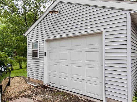 Detached single stall garage.