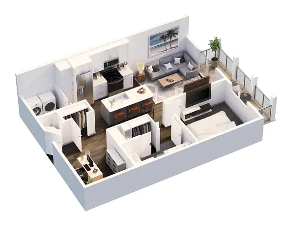 Floor plan A1c Plus Flex Space