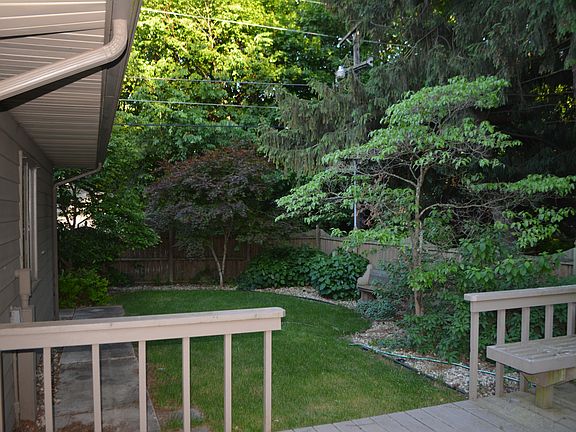 Private fenced yard