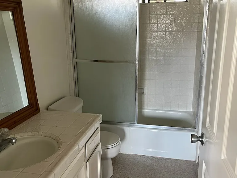 Downstairs Bathroom with tub