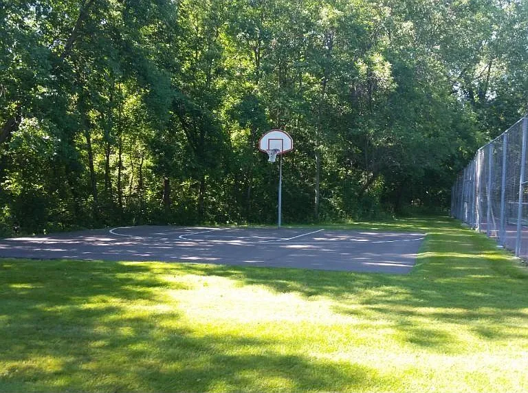 Private basketball court