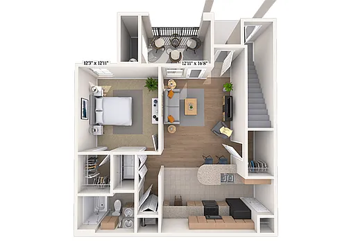 Floor plan 11B
