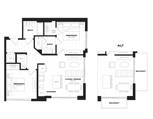 Floor plan 2 Bed/2 Bath-C2.1.2