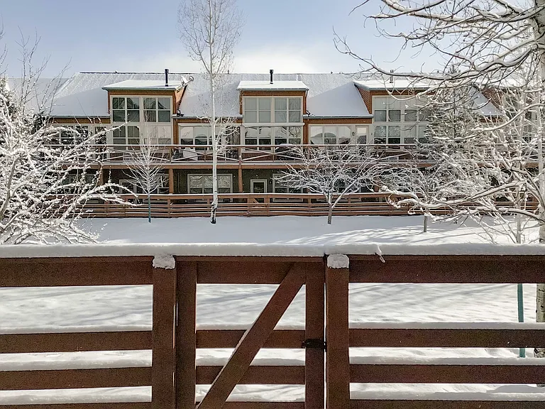 Look outside your patio on a snowy day.