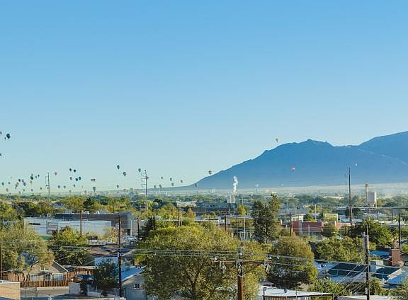 View of Balloon Festival taken from tenant balcony!