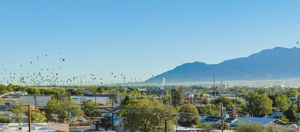 View of Balloon Festival taken from tenant balcony!