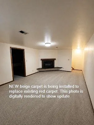 new basement, digitally staged