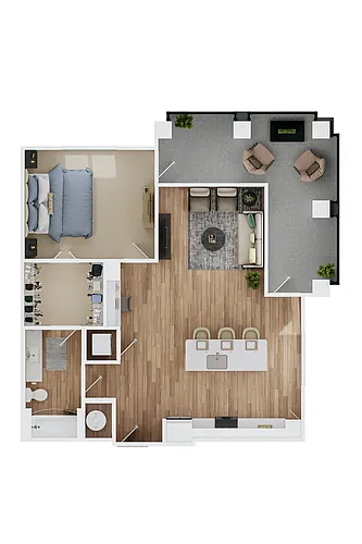 Floor plan 1C