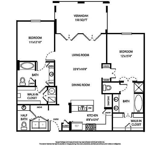 Floor plan Vacquero