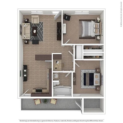Floor plan Two Bedroom