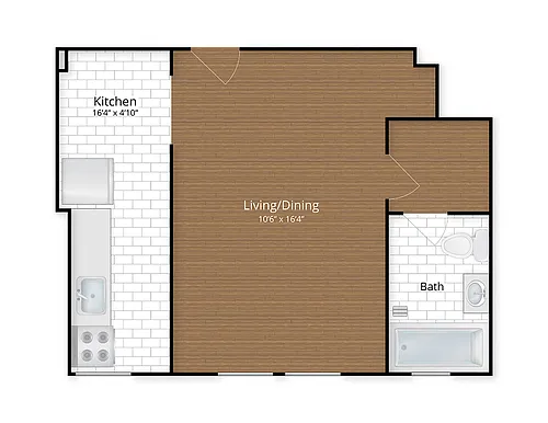 Floor plan Large Studio