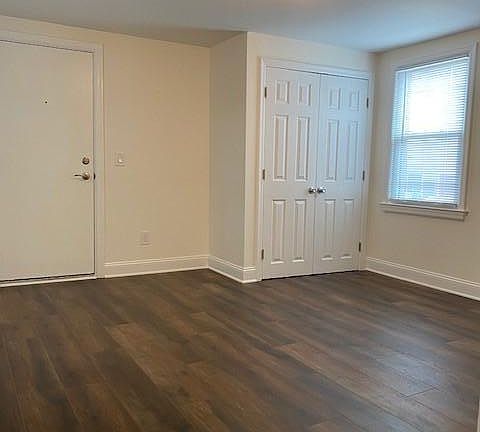 Living Room with large closet