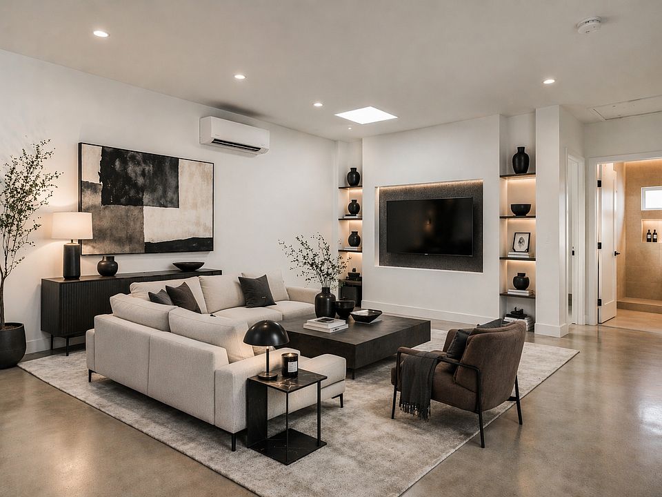 Staged living room