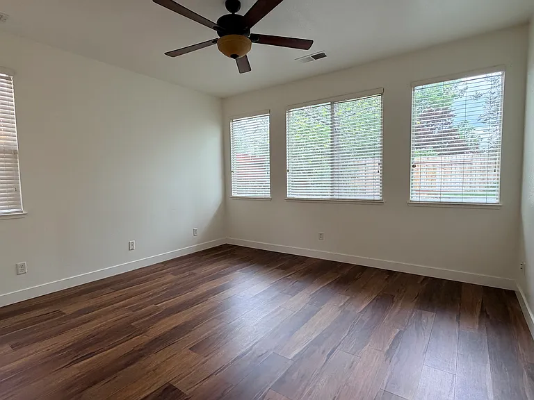 Master bedroom looking towards back yard