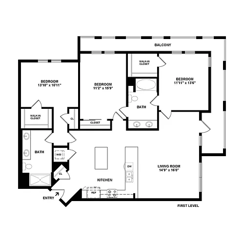 Floor plan Plan C1