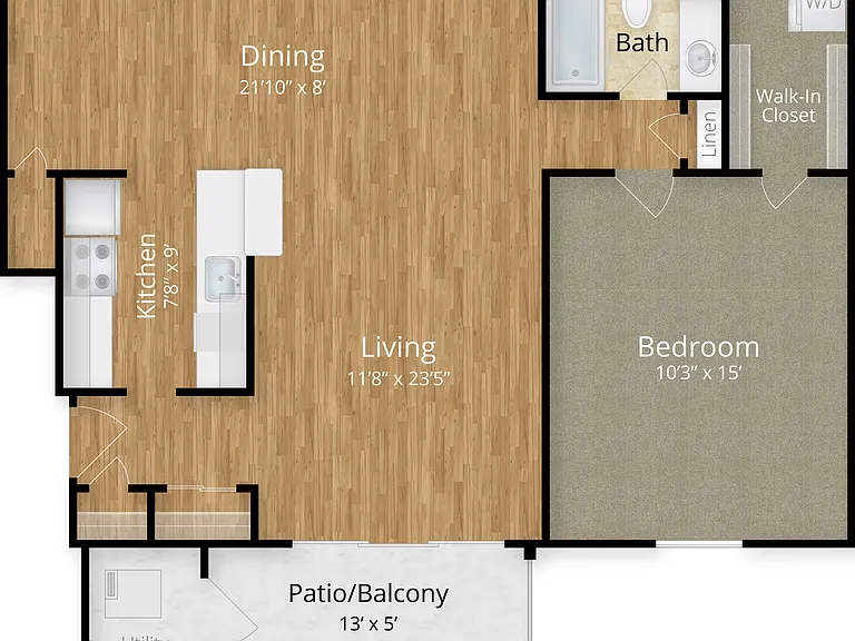 One bedroom One Bathroom One bedroom One Bathroom