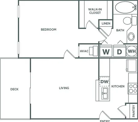 Madison Classic | 1 bed 1 bath | 720 sq ft Madison Classic | 1 bed 1 bath | 720 sq ft
