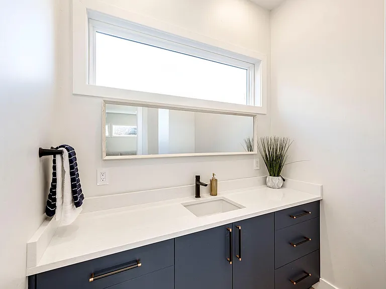Half bath on the main floor.