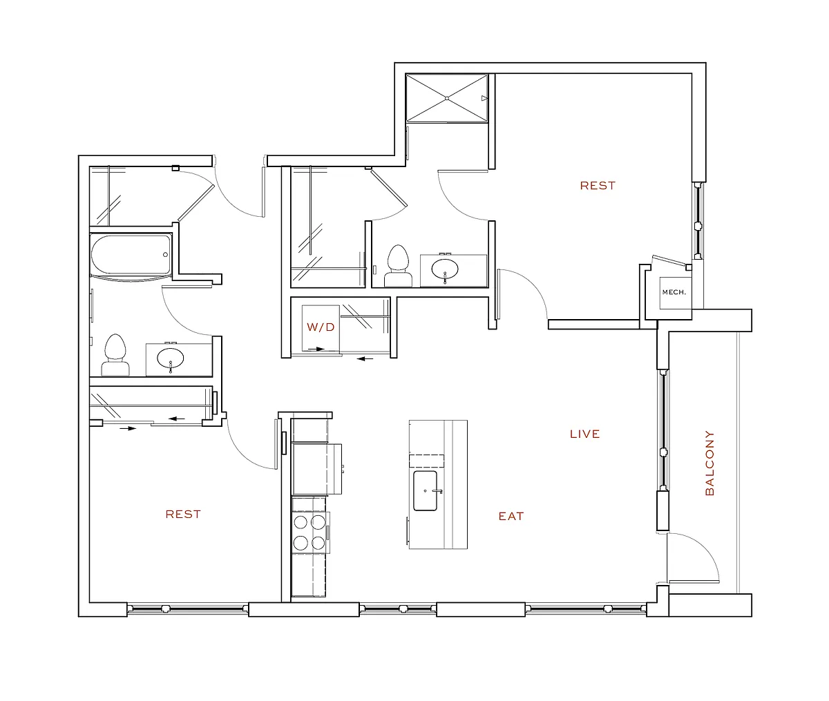 Floor plan D1