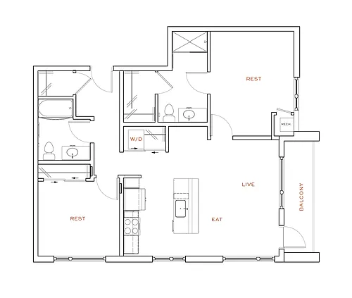 Floor plan D1