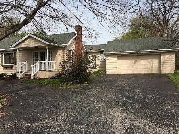House - View from the front
						:
						This view is nearly secluded in the Spring/Summer due to tree foilage-beautiful!